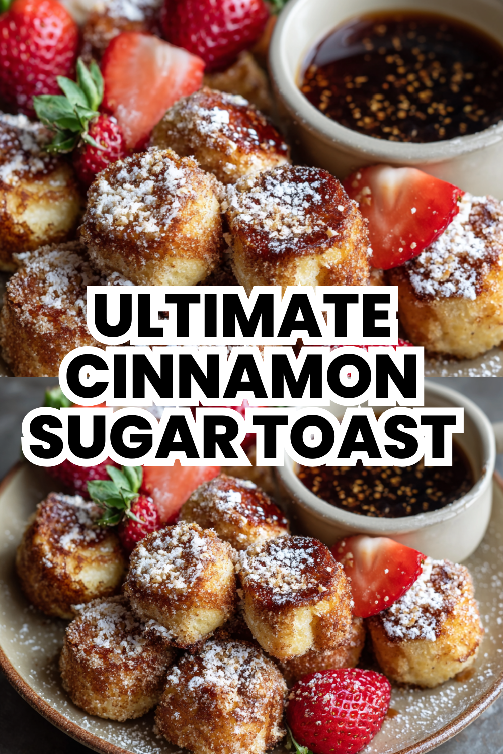Ultimate Cinnamon Sugar French Toast Bites Using Hawaiian Rolls