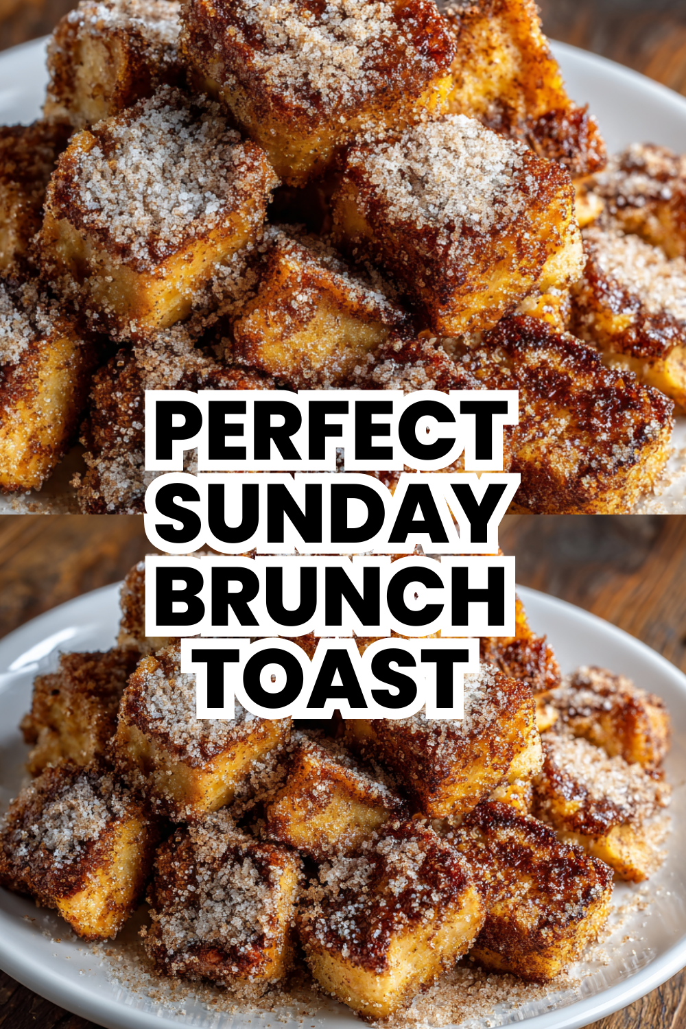 Perfect Sunday Brunch French Toast With Powdered Sugar Dusting