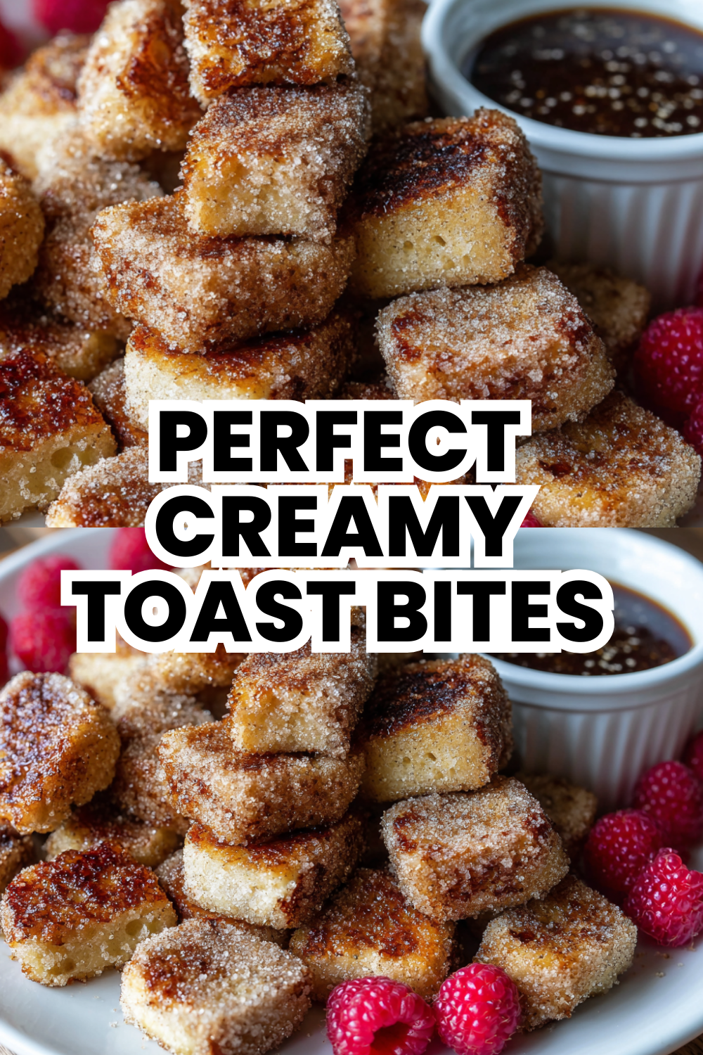 Perfect Creamy French Toast Bites Coated In Cinnamon Sugar