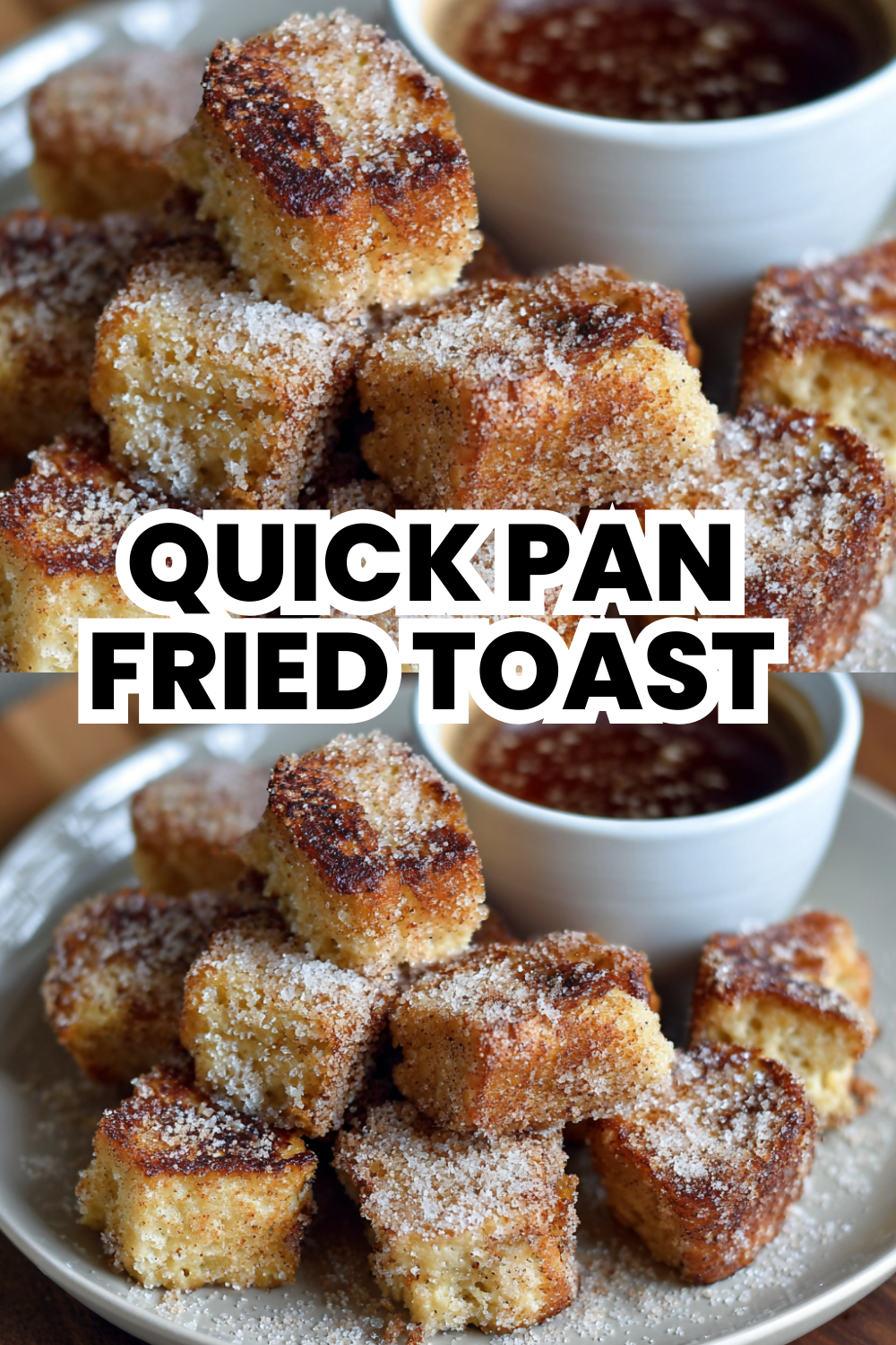 Quick Pan Fried French Toast Using Cast Iron Skillet