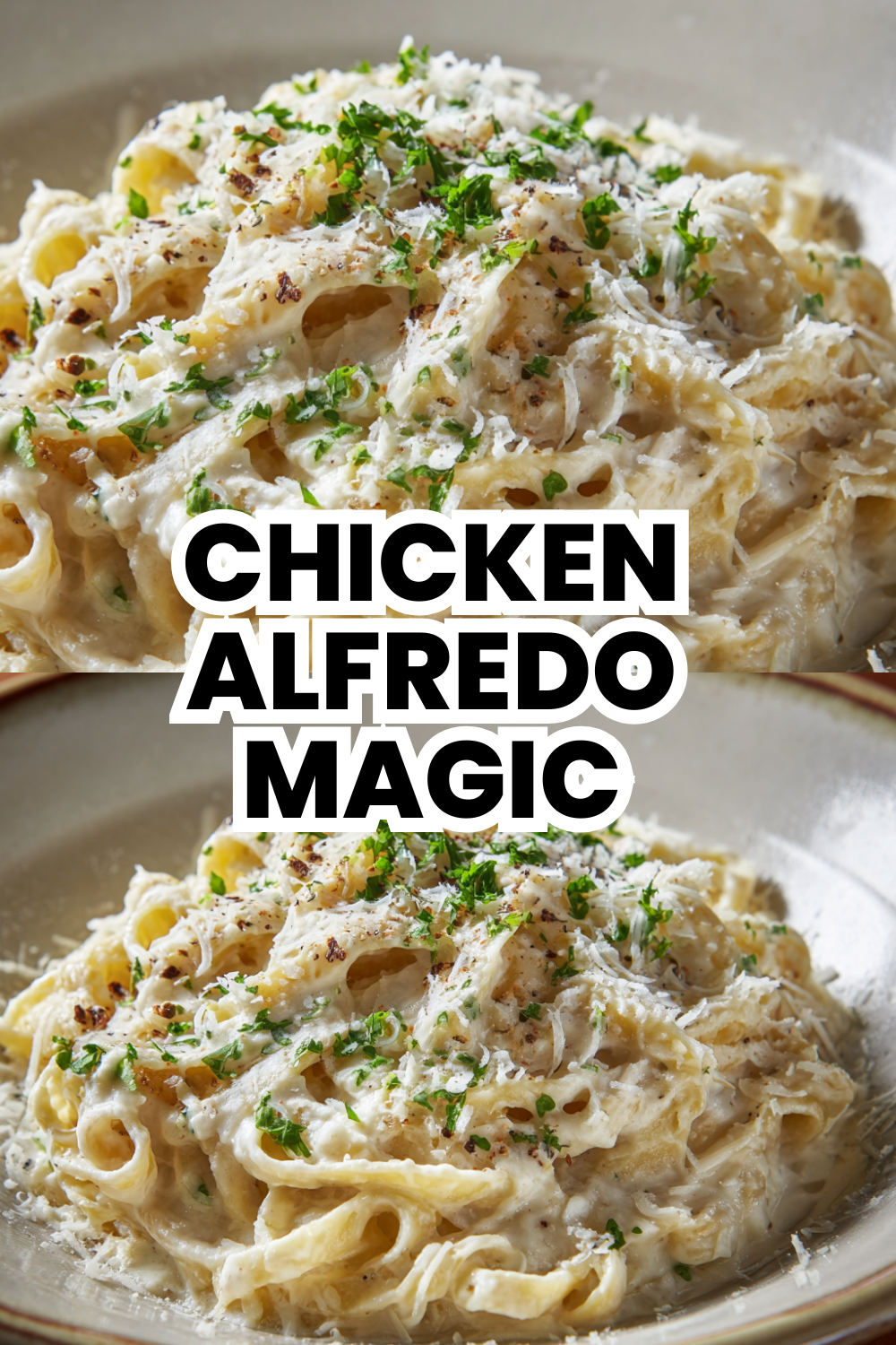 Chicken Alfredo Magic with Creamy Sauce and Tender Meat
