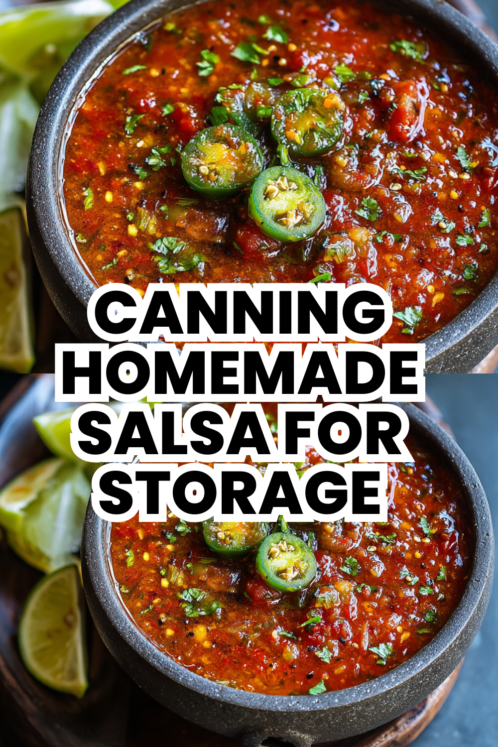 Canning Homemade Salsa For Storage All Year Long