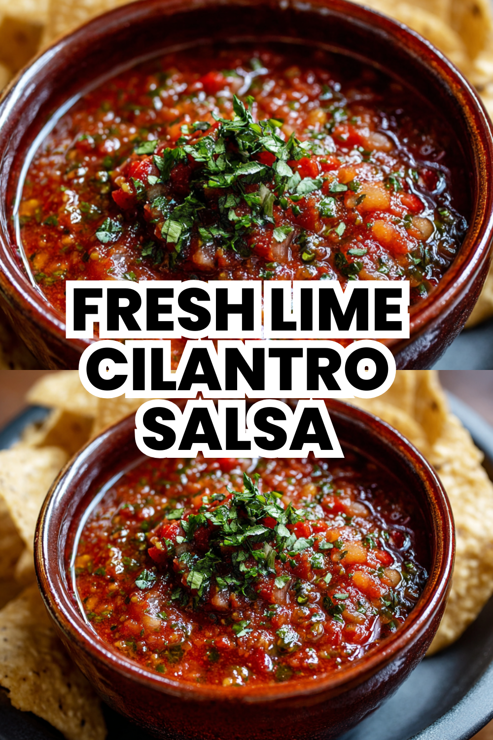 Fresh Lime Cilantro Salsa With Avocado Option