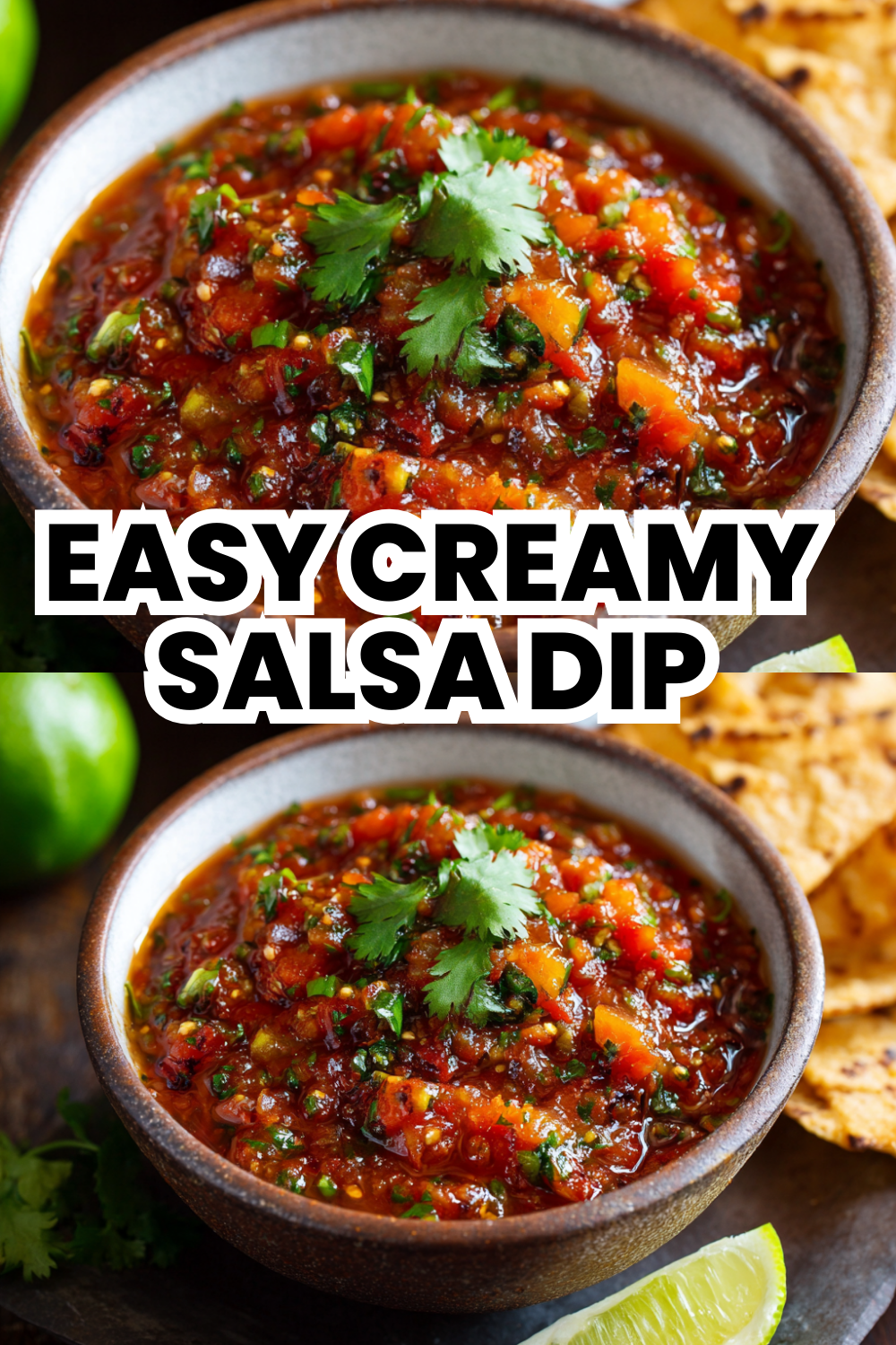 Easy Creamy Salsa Dip With Cream Cheese Texture