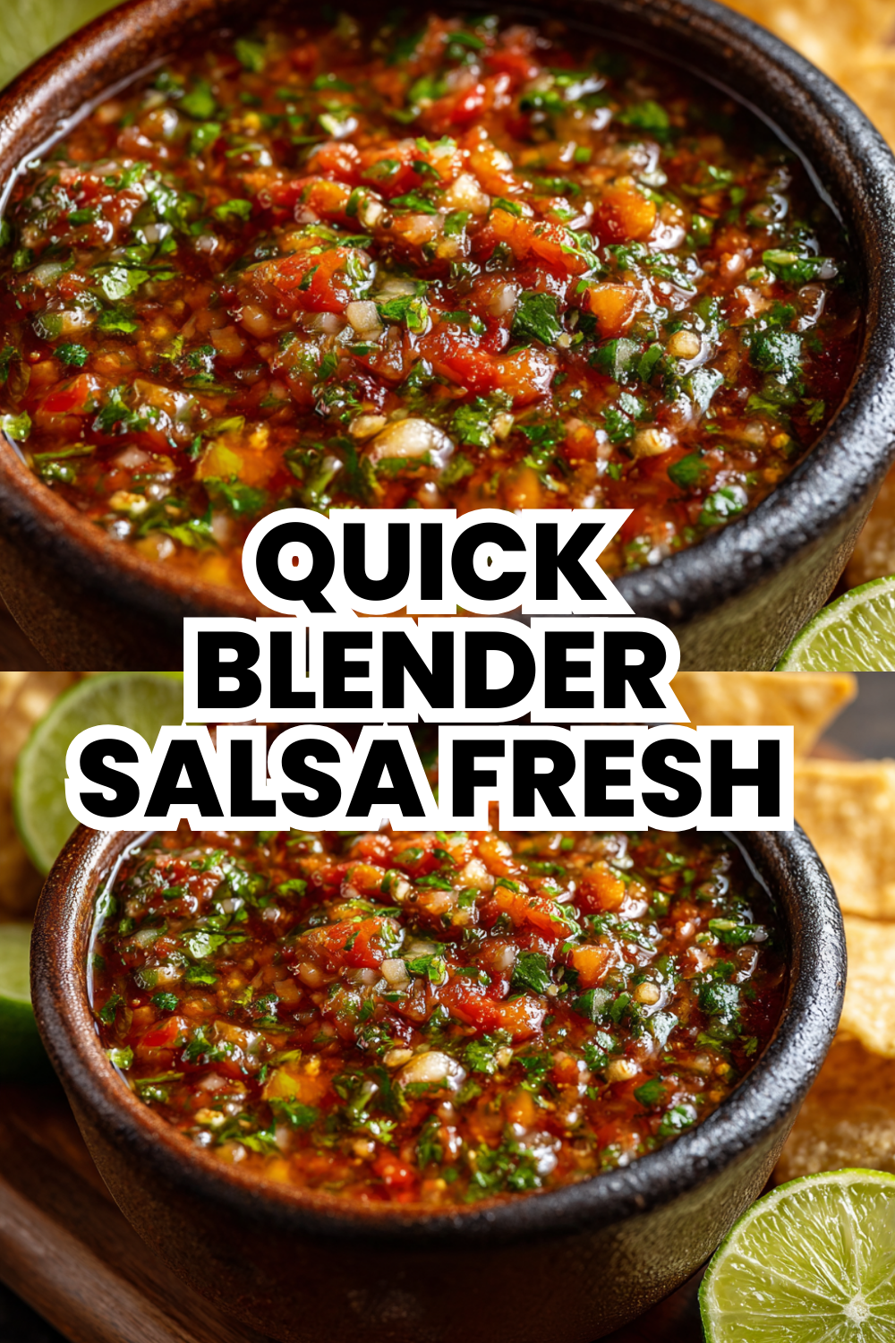 Quick Blender Salsa Fresh Smooth Consistency Option