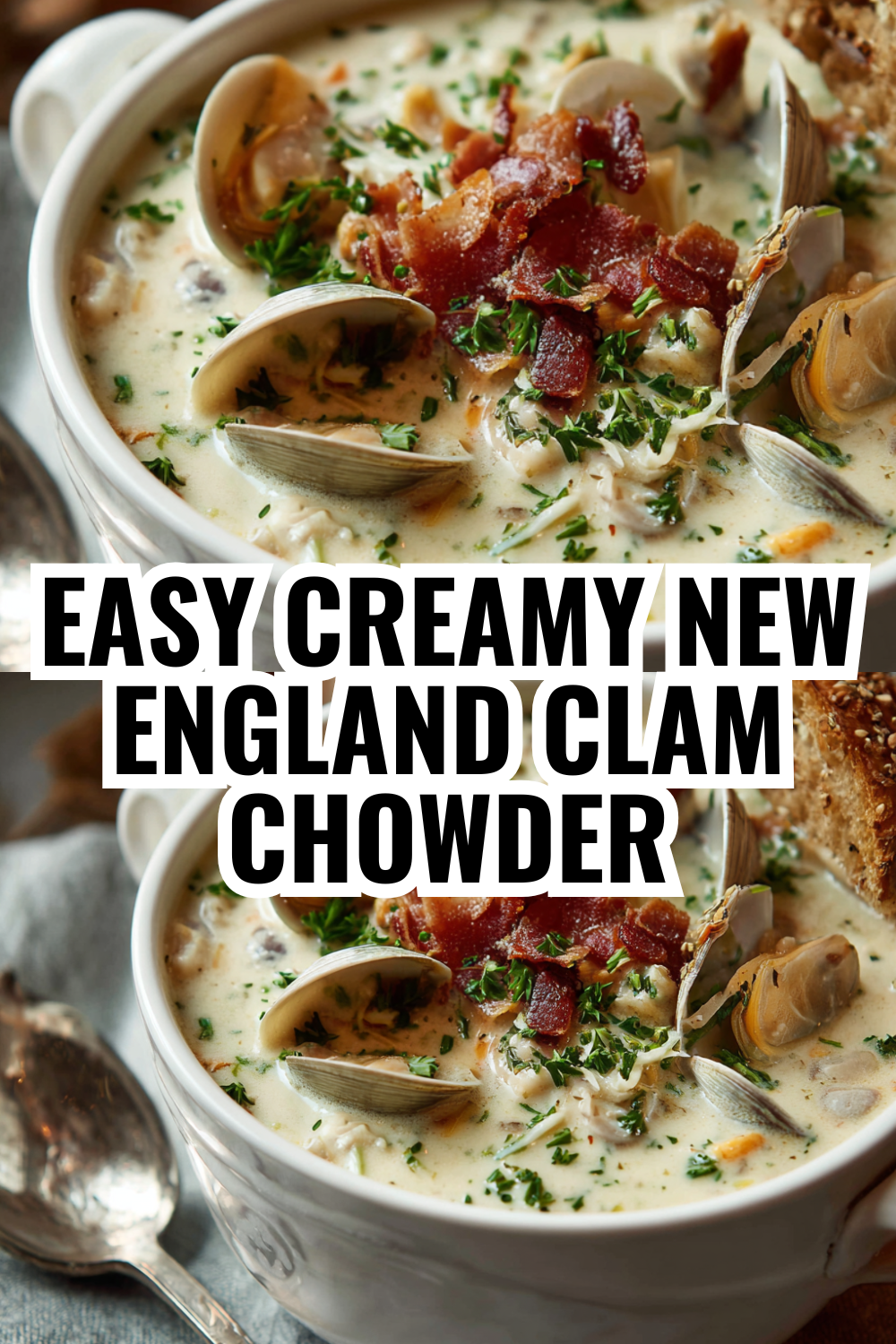 Easy Creamy New England Clam Chowder — Perfect for Cold Weeknights