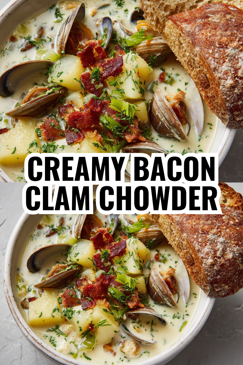 Creamy Bacon Clam Chowder — The Kind Guests Will Ask About