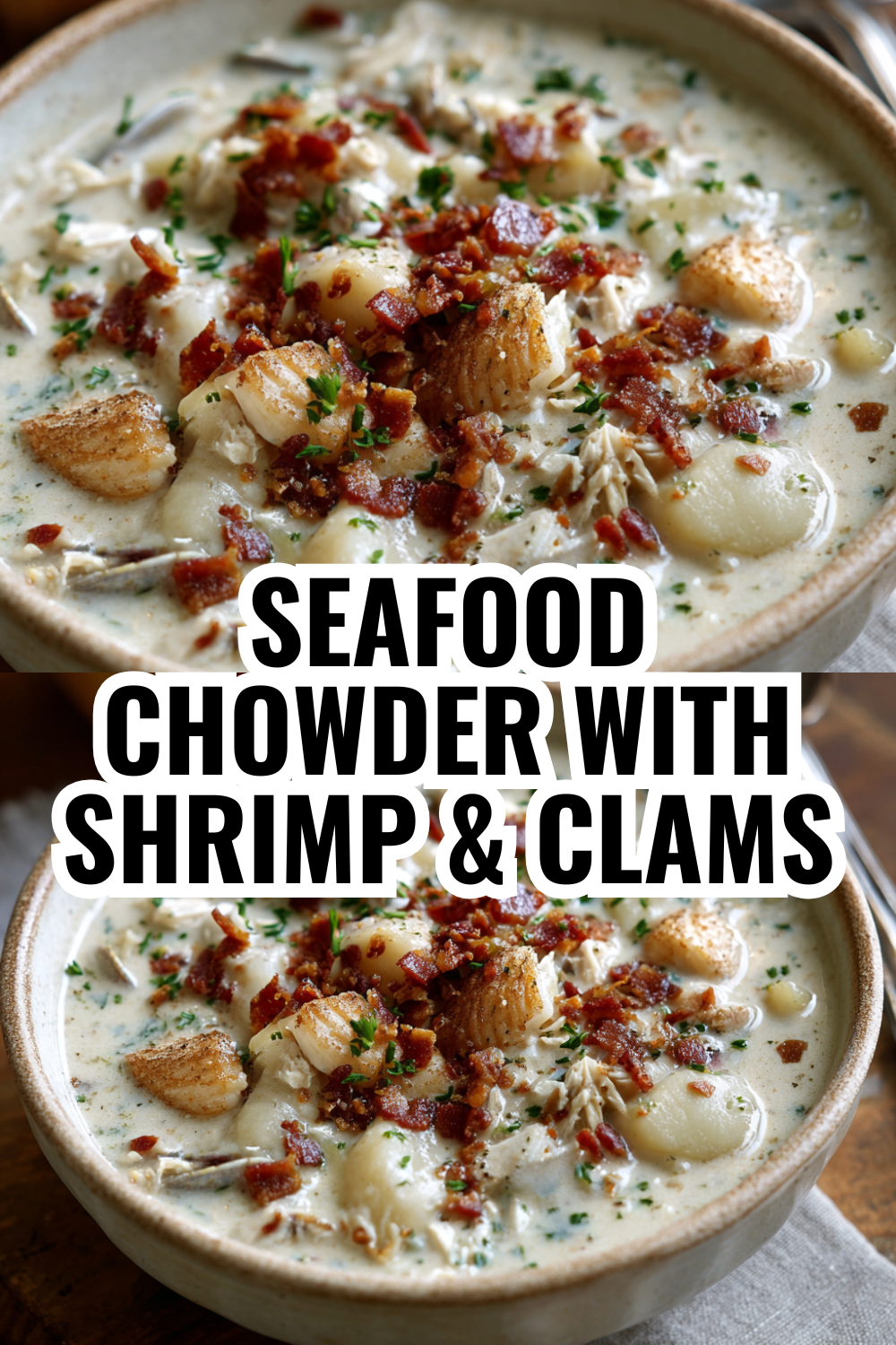 Seafood Chowder With Shrimp & Clams (Restaurant-Worthy Comfort Food)