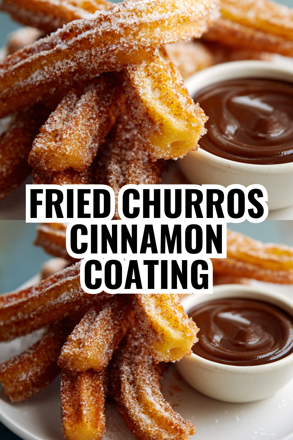 Fried Churros with Cinnamon Coating (Traditional Spanish Dessert at Home)