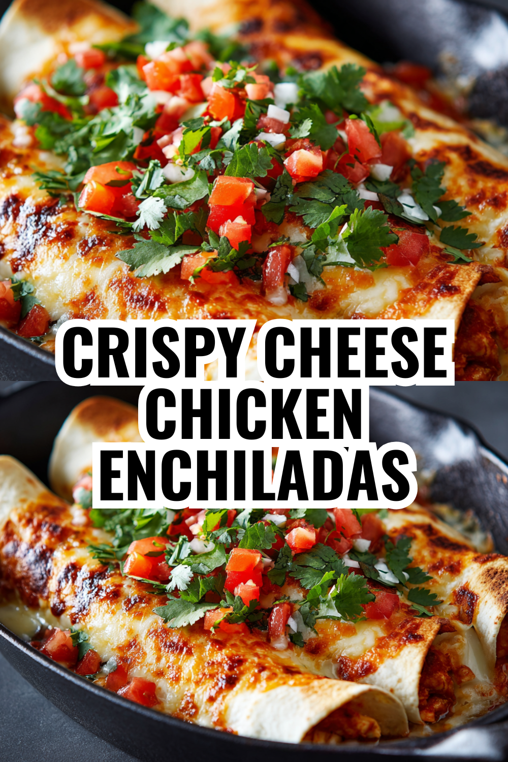 Crispy Cheese Chicken Enchiladas With That Golden Bubbly Top Everyone Loves