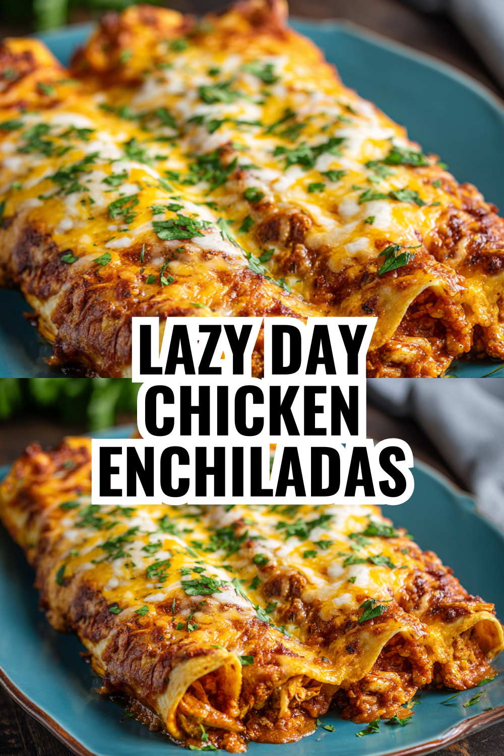 Lazy Day Chicken Enchiladas for When You Want Impressive Dinner Without the Work