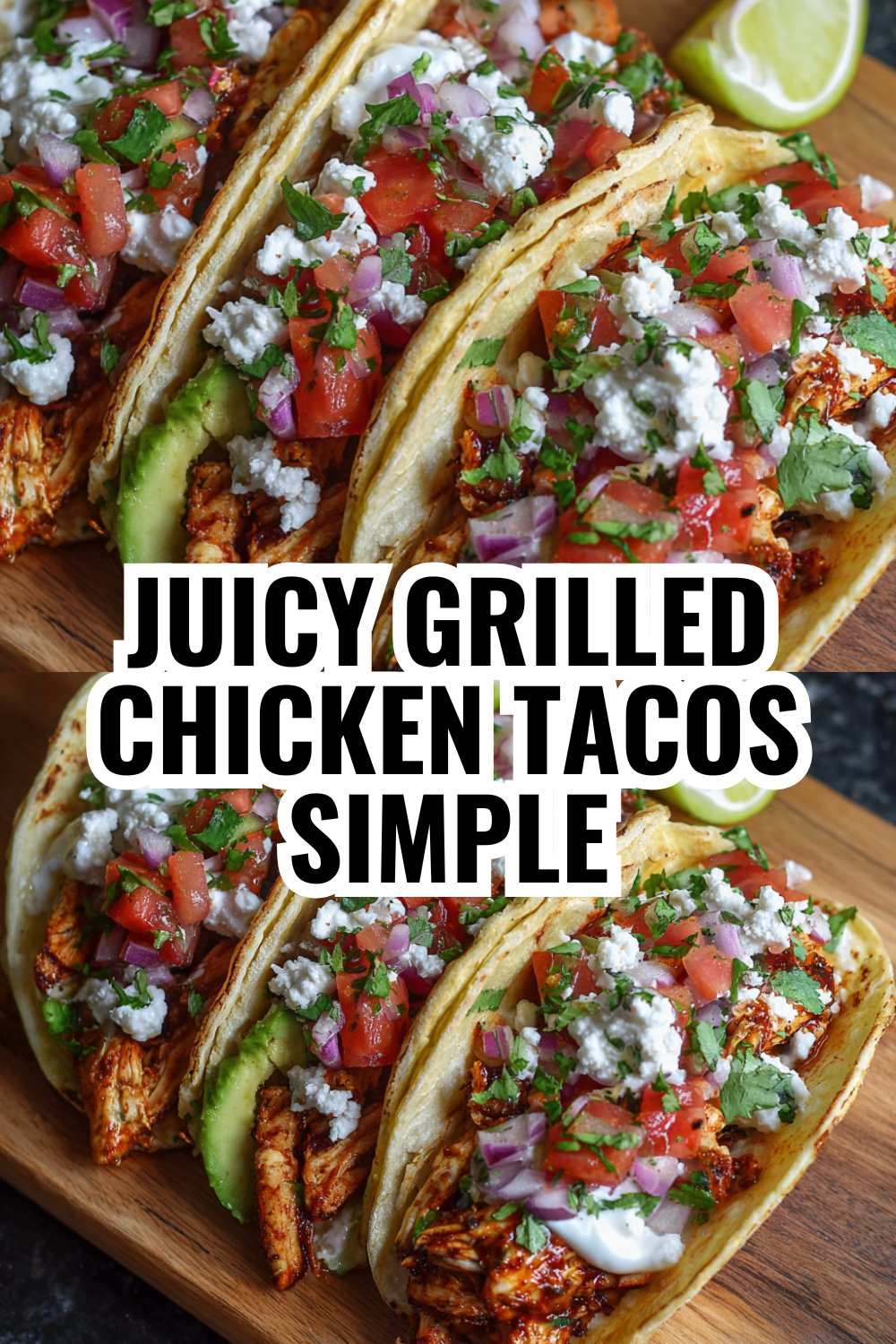 Juicy Grilled Chicken Tacos with Lime and Cilantro Restaurant-Style