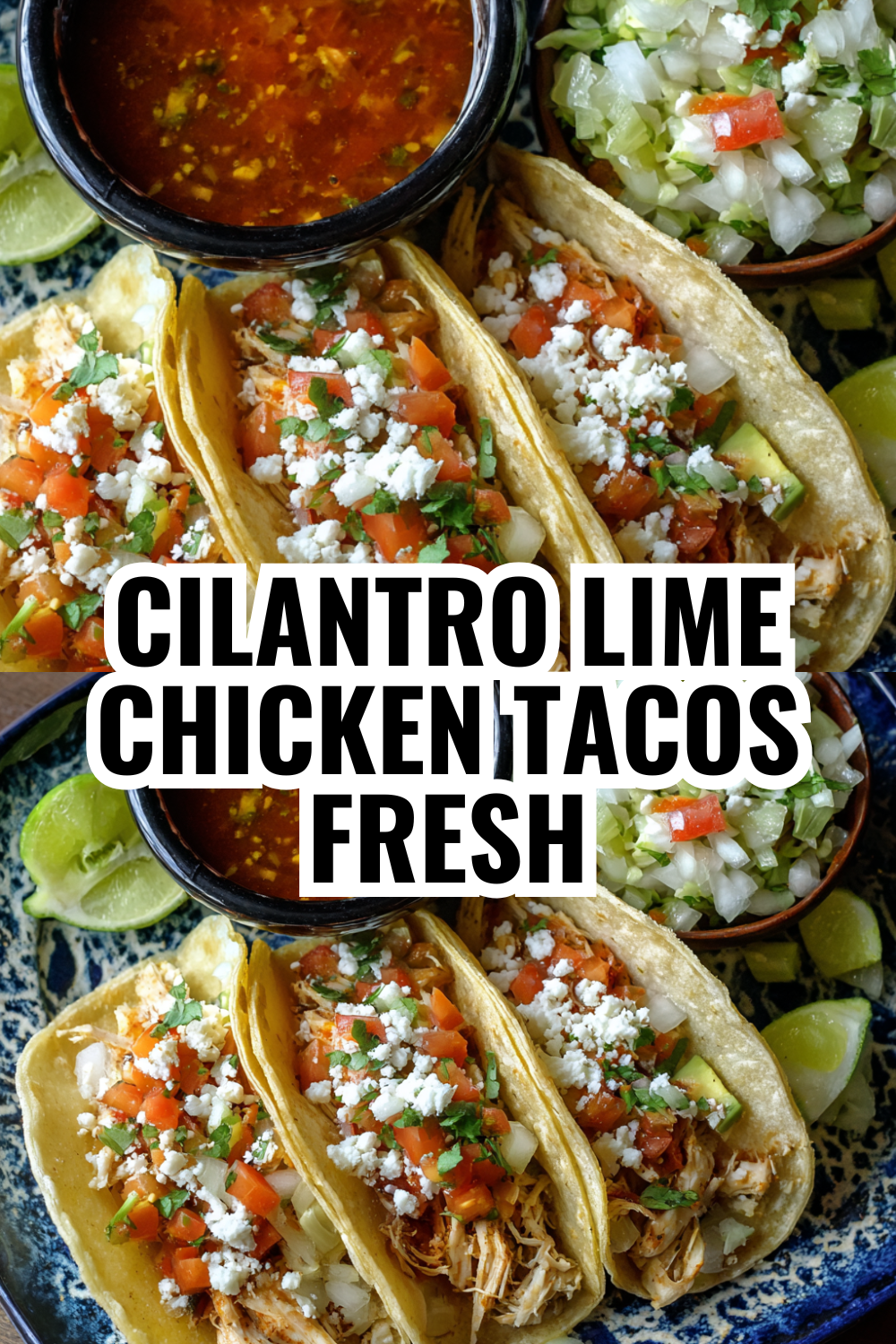 Cilantro Lime Chicken Tacos Fresh and Bright for Summer Dinners
