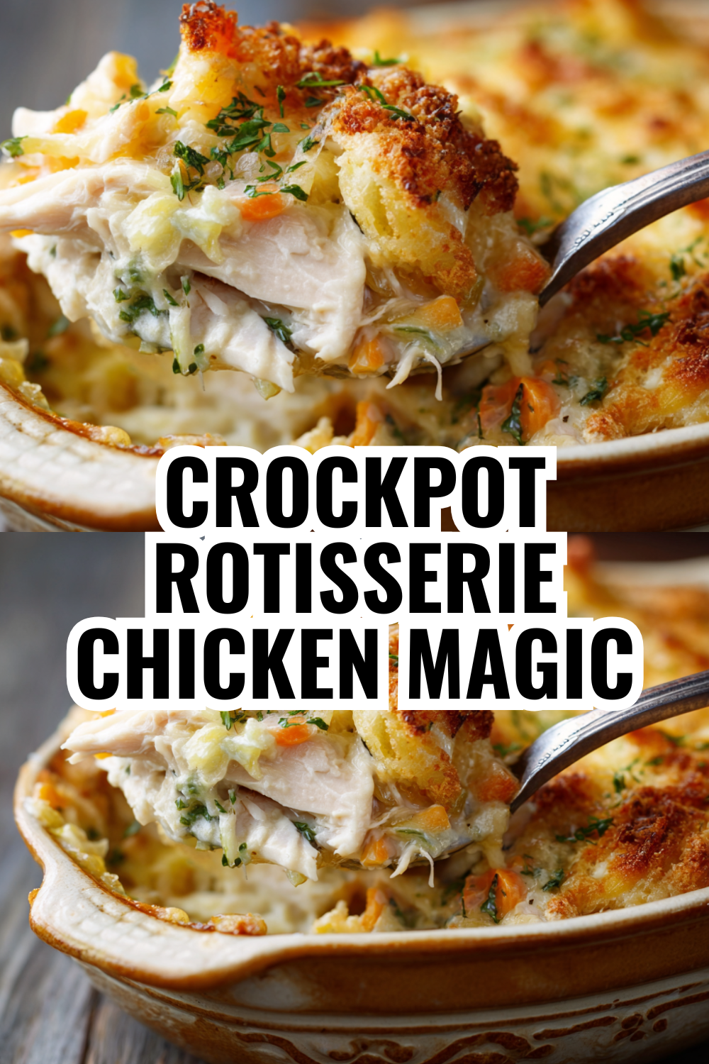 Crockpot Rotisserie Chicken Meals — Dump Ingredients & Walk Away