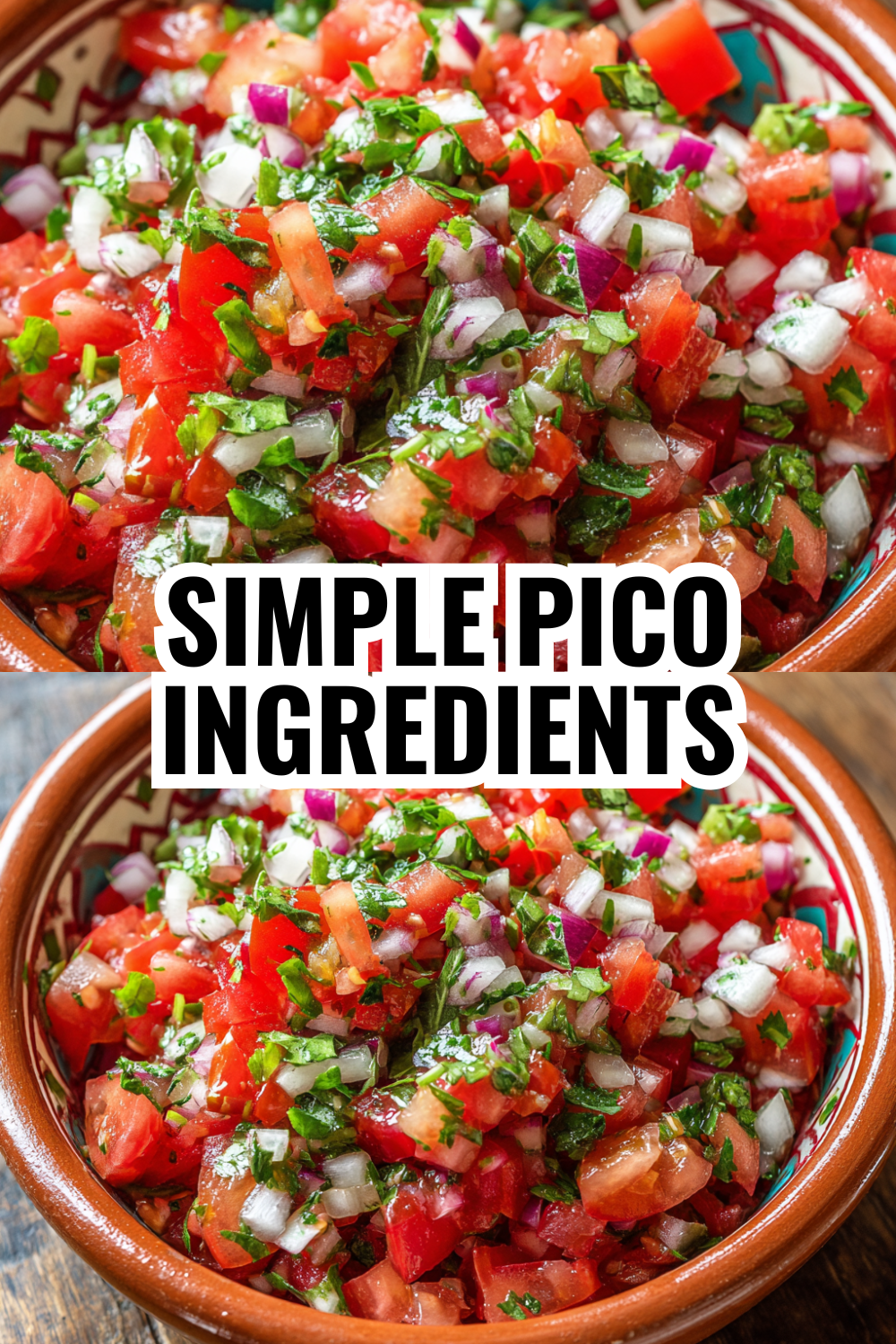 Simple Pico Ingredients Combined Into Vibrant Mexican Salsa Perfection