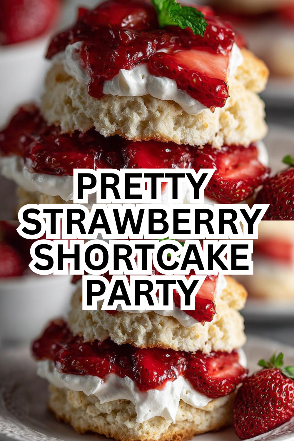 Buttery Strawberry Shortcake Biscuits with Fresh Whipped Cream