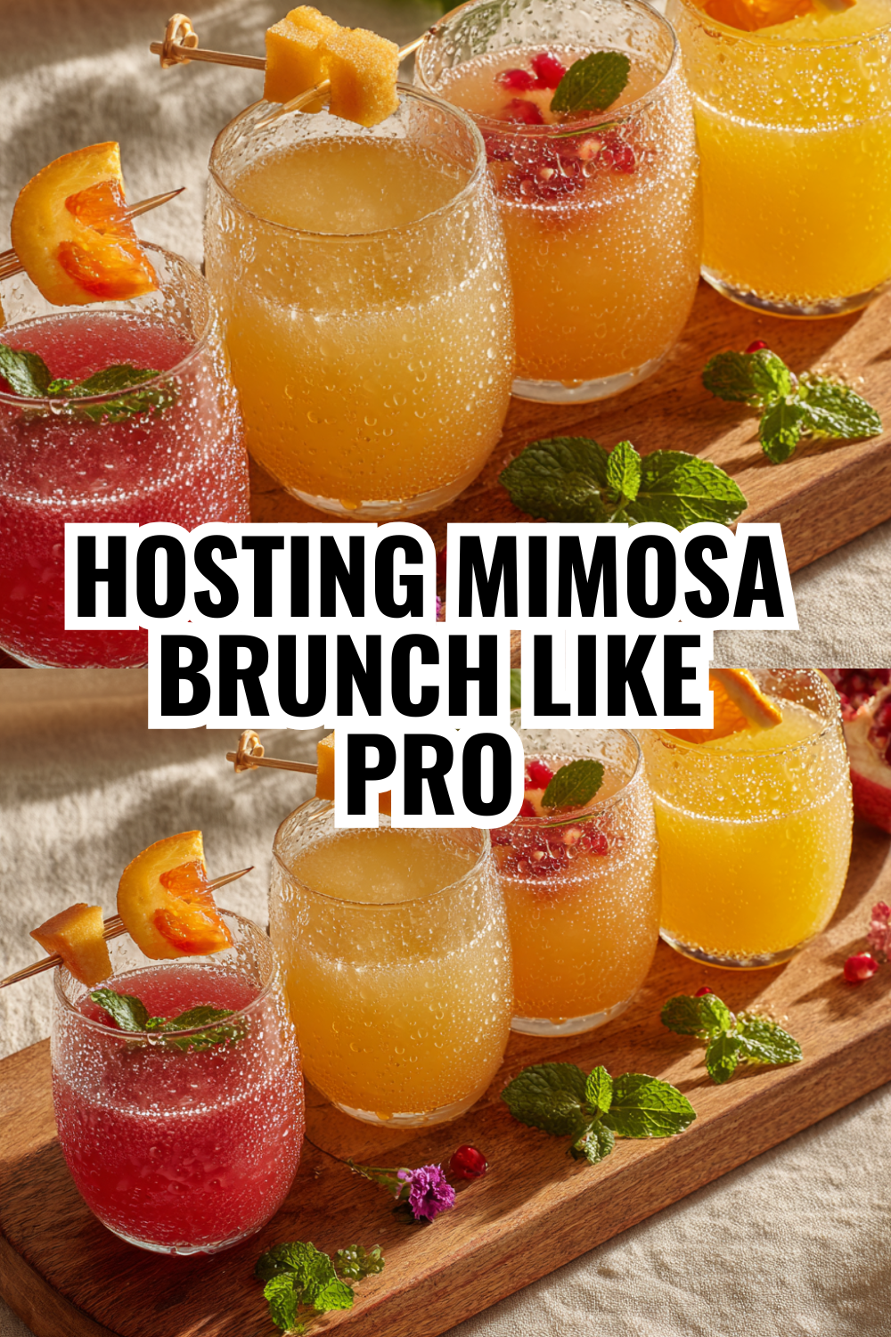 Make-Ahead Mimosa Bar Setup — Prep the Night Before