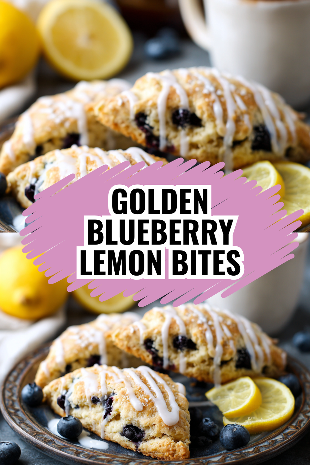 Golden Blueberry Lemon Bites Perfect for Easter Brunch
