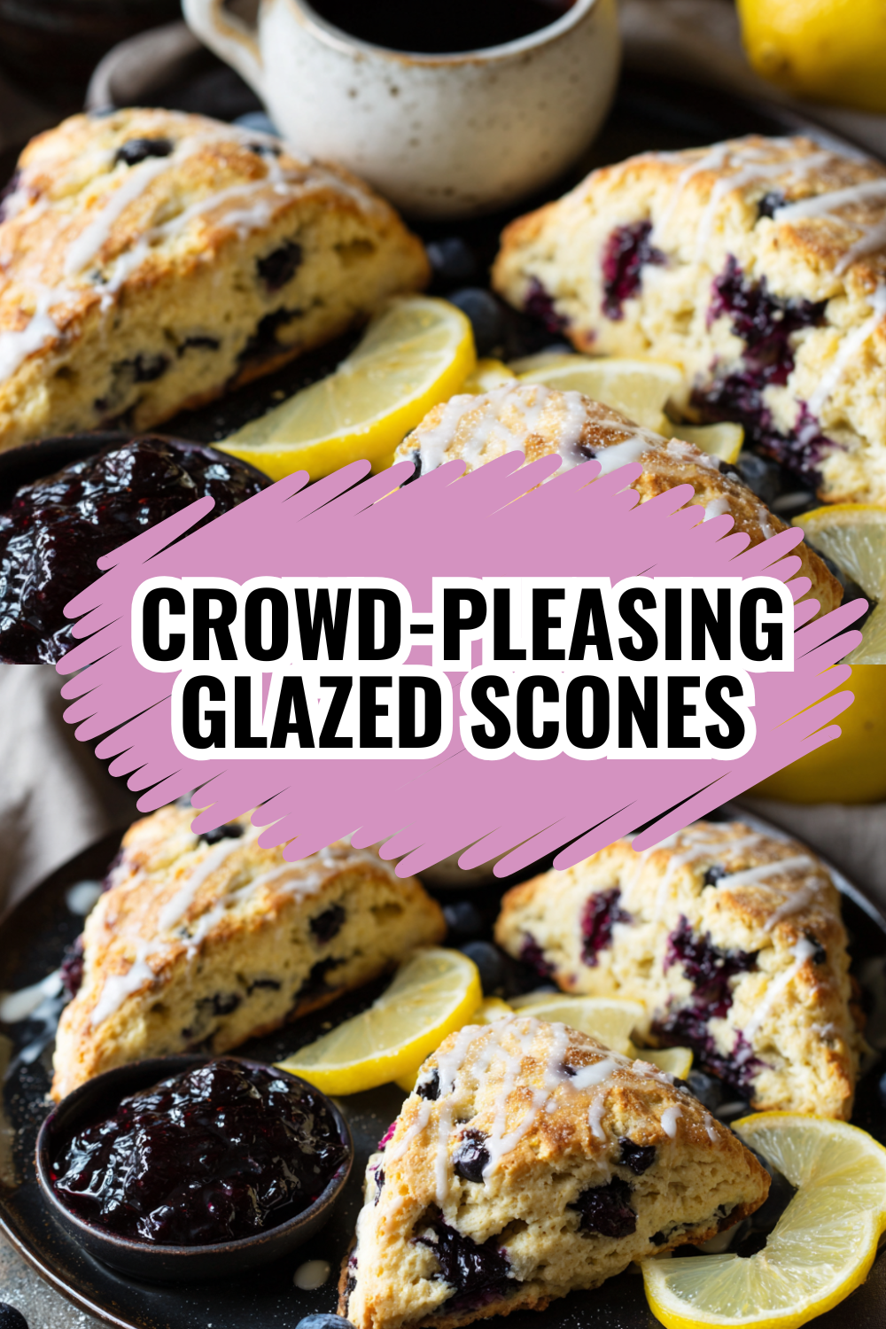 Crowd-Pleasing Glazed Blueberry Scones for Bridal Showers