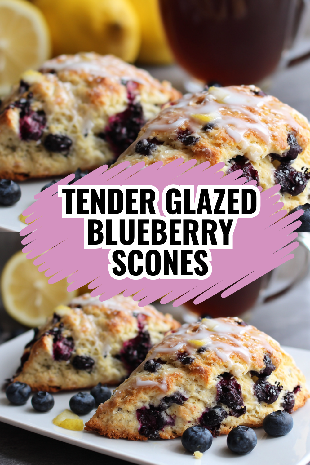 Tender Glazed Blueberry Scones — The Secret to Bakery-Quality Results