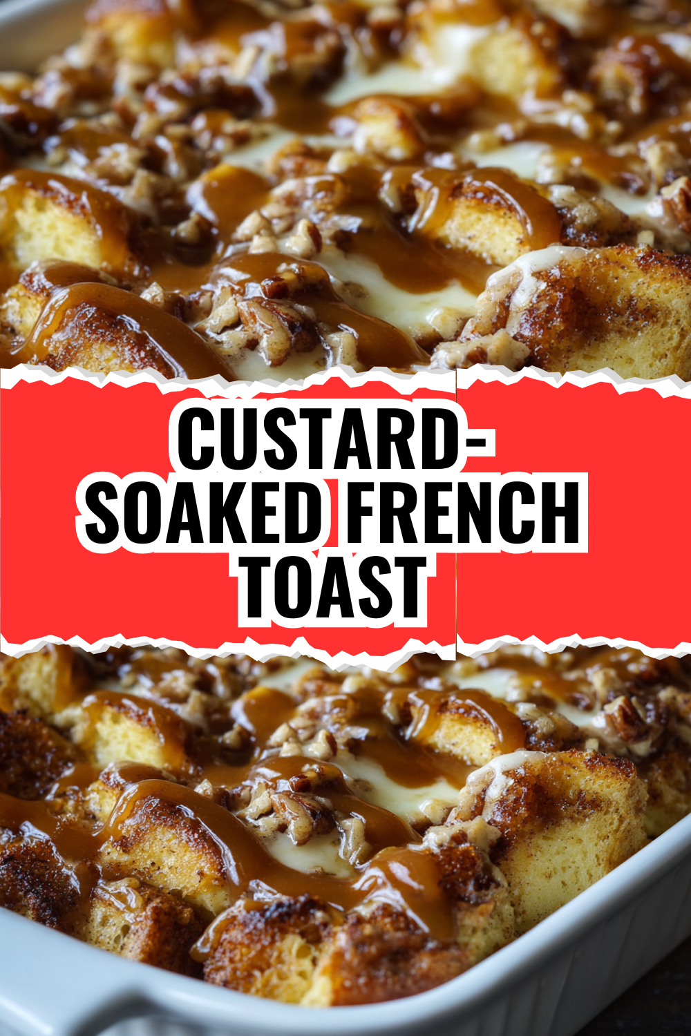 Custard-Soaked French Toast Casserole with Nutty Crumble Topping