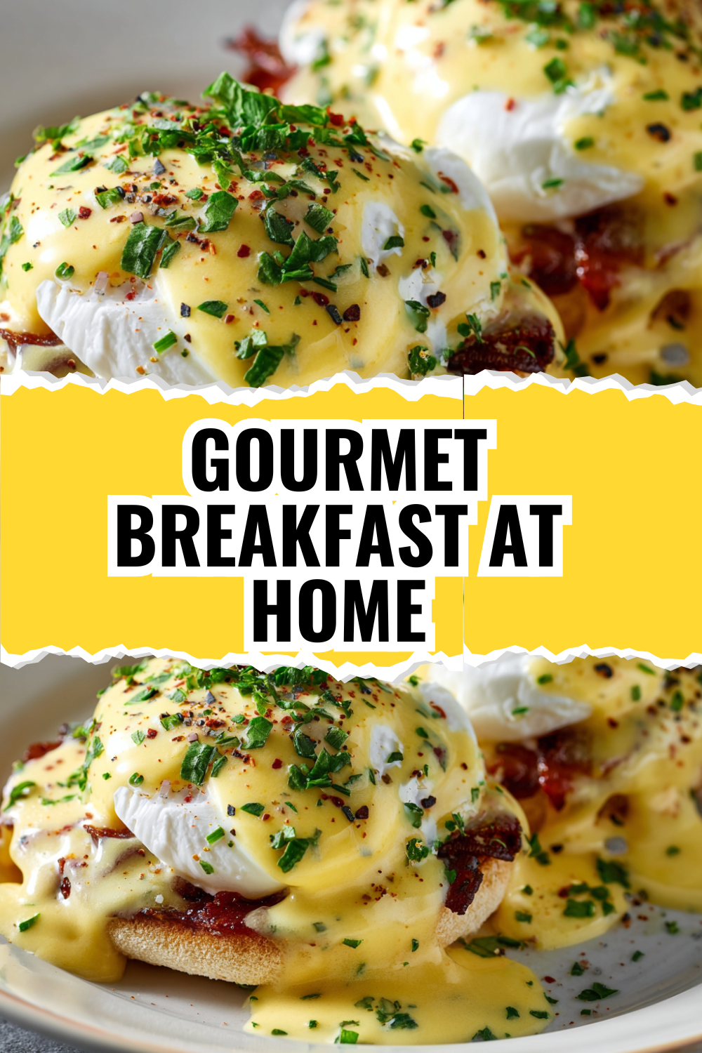 Gourmet Breakfast at Home — Eggs Benedict with Smoked Salmon