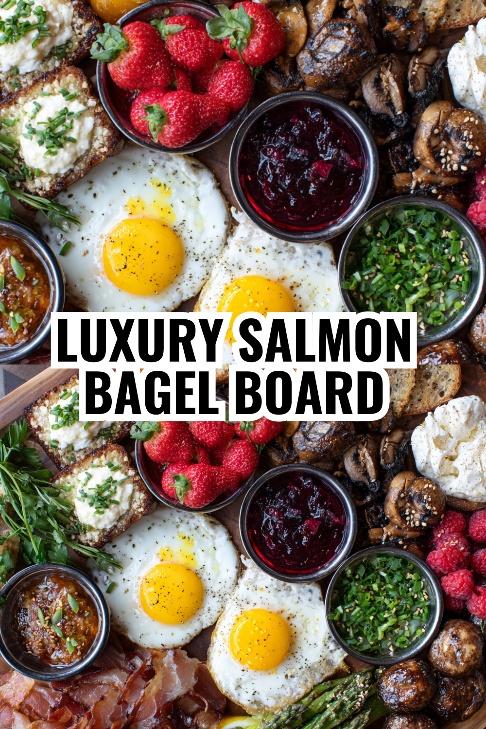 Luxury Salmon Bagel Board — The Brunch Board Everyone Requests