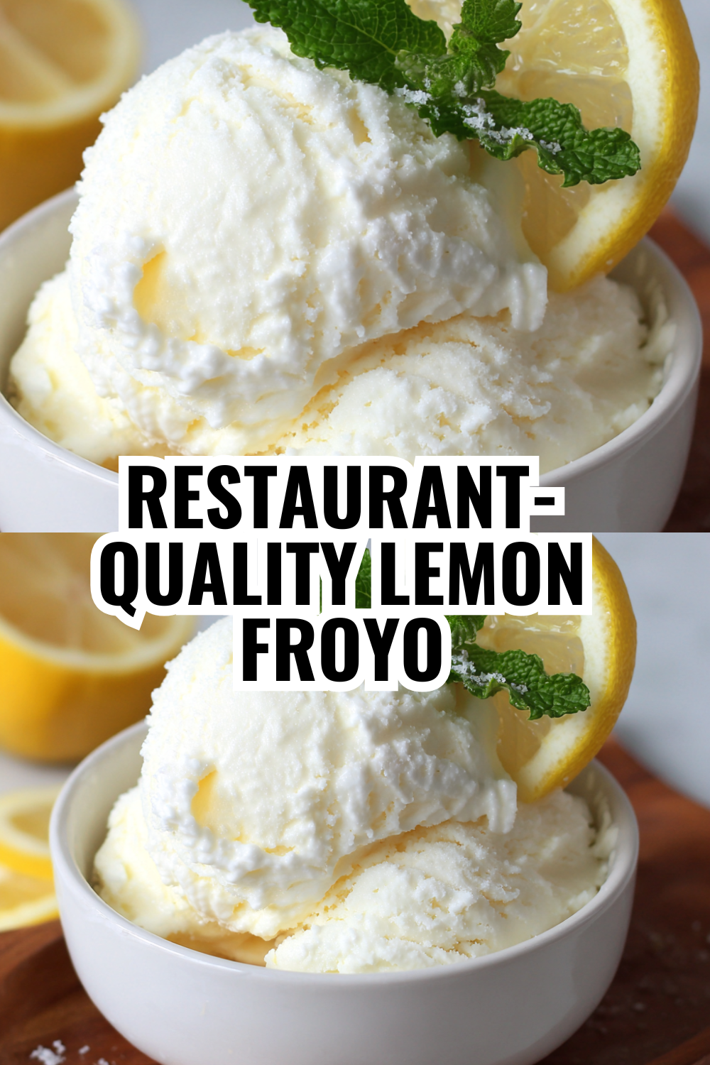Simple Lemon Yogurt Froyo — Ready in Minutes