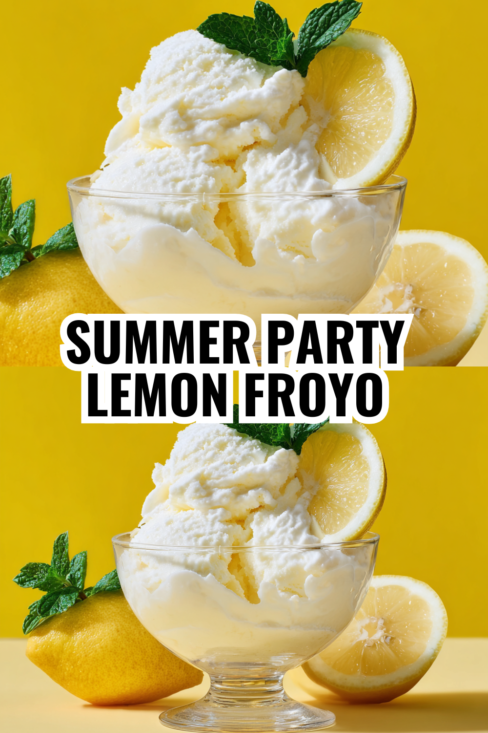 No-Churn Lemon Froyo (No Ice Cream Maker Needed!)