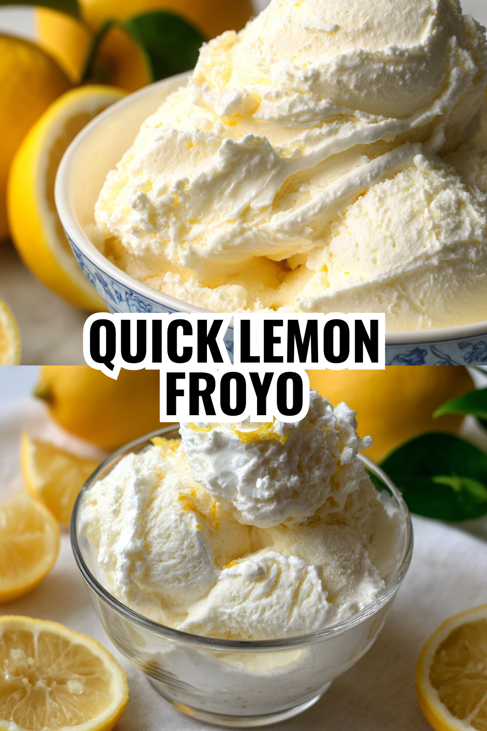 Impressive Lemon Frozen Yogurt for Weekend Entertaining