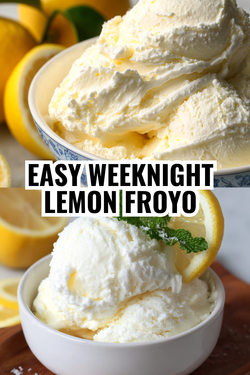 Make-Ahead Lemon Frozen Yogurt for Your Summer Potluck