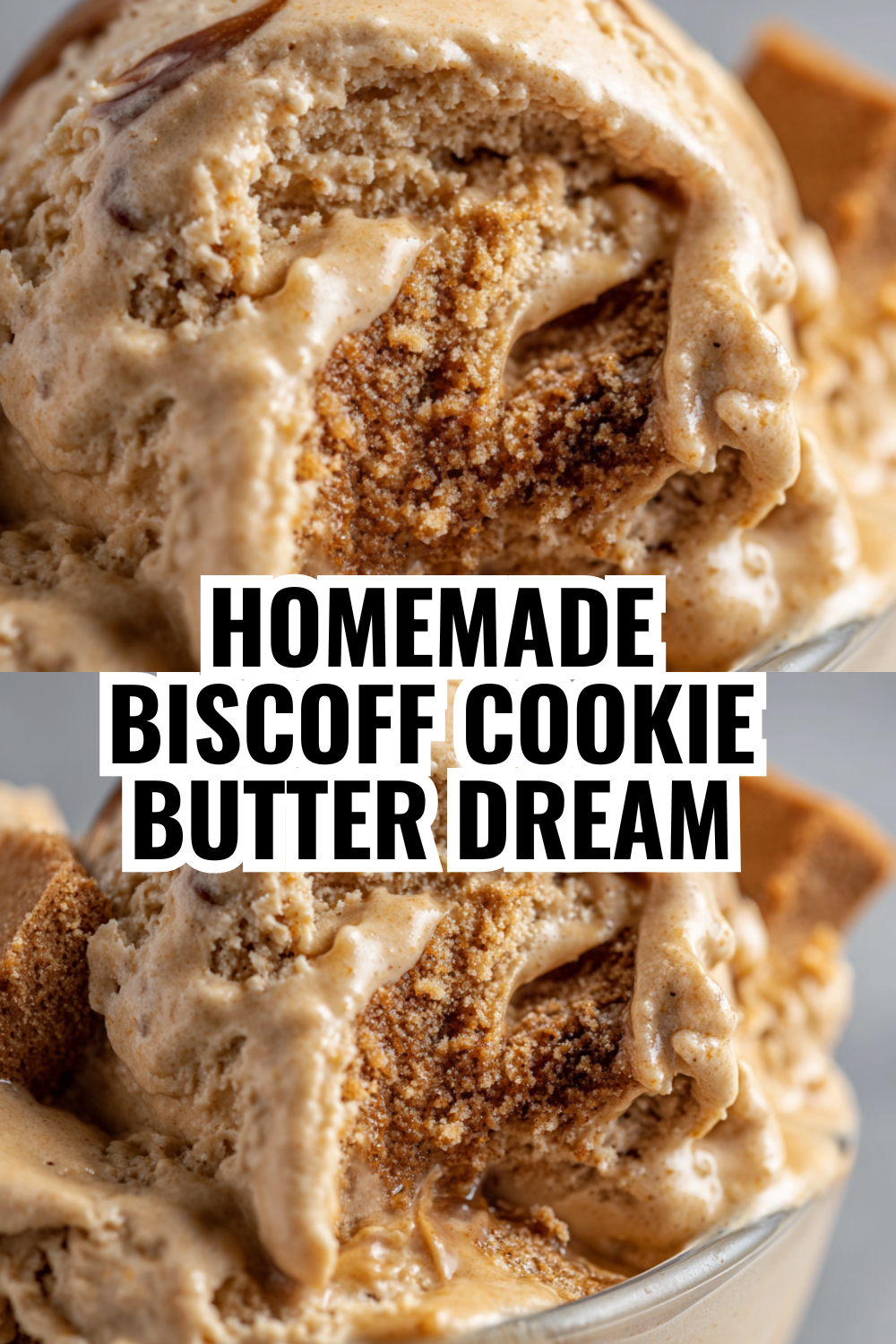Simple Cookie Butter Creami Recipe with Crunchy Cookie Pieces Inside