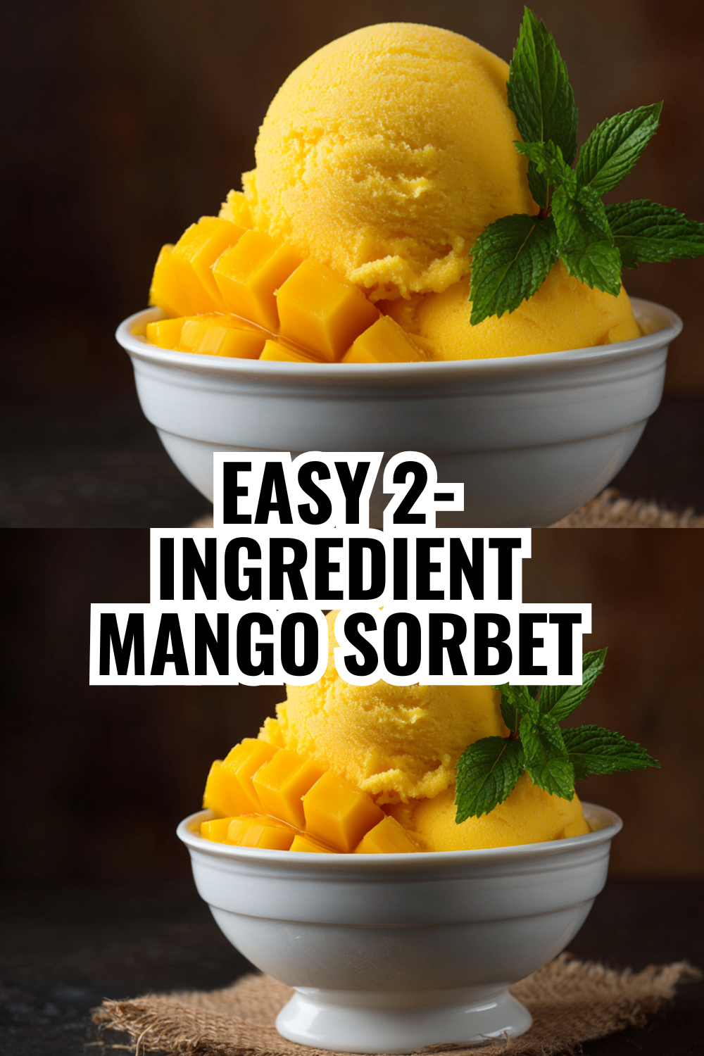 2-Ingredient Mango Sorbet (Ninja Creami) — Ready in 1 Minute Flat