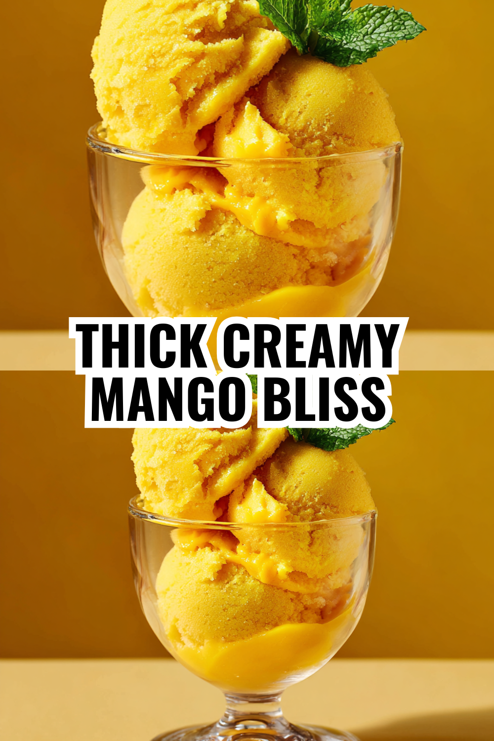 Naturally Sweetened Mango Sorbet Perfect for Kids & Health-Conscious Families