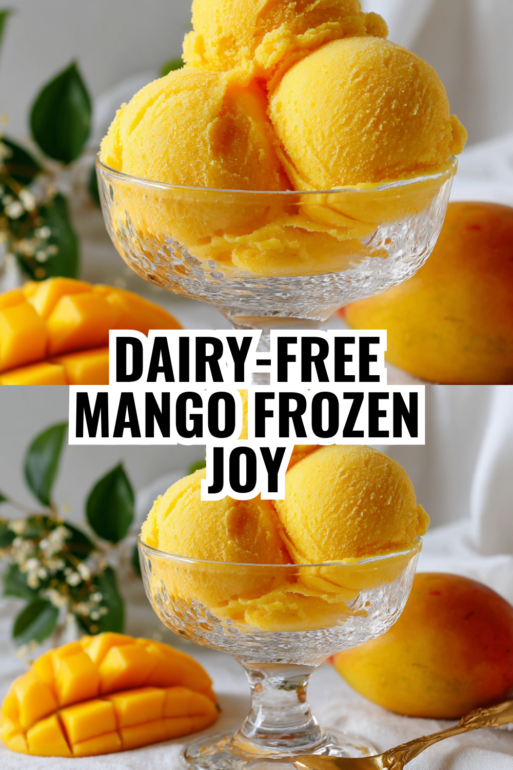 Creamy Mango Sorbet Recipe Perfect for Mother's Day Brunch Entertaining