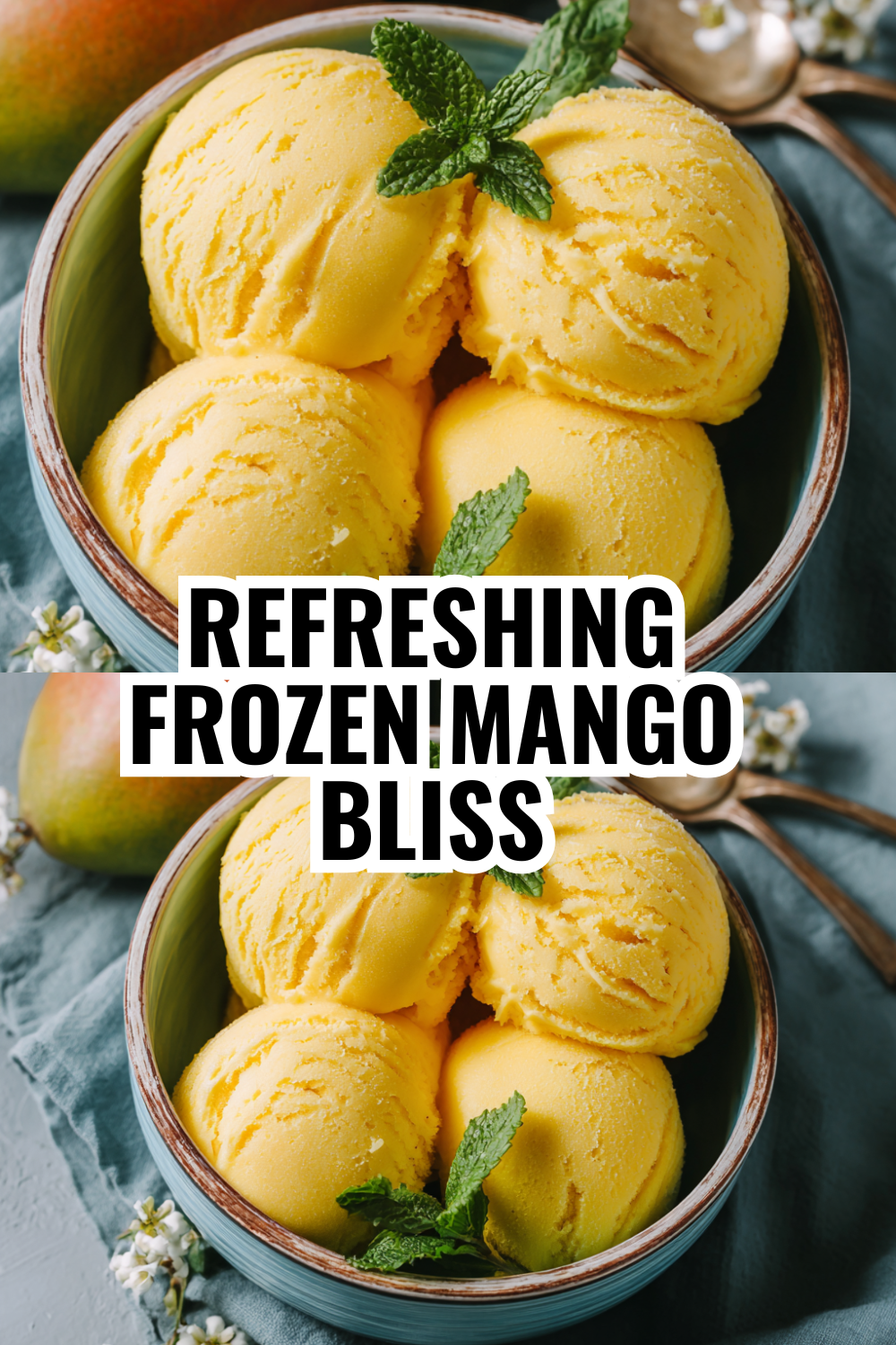 Quick Mango Sorbet for Summer Meal Prep & Weekly Dessert Planning