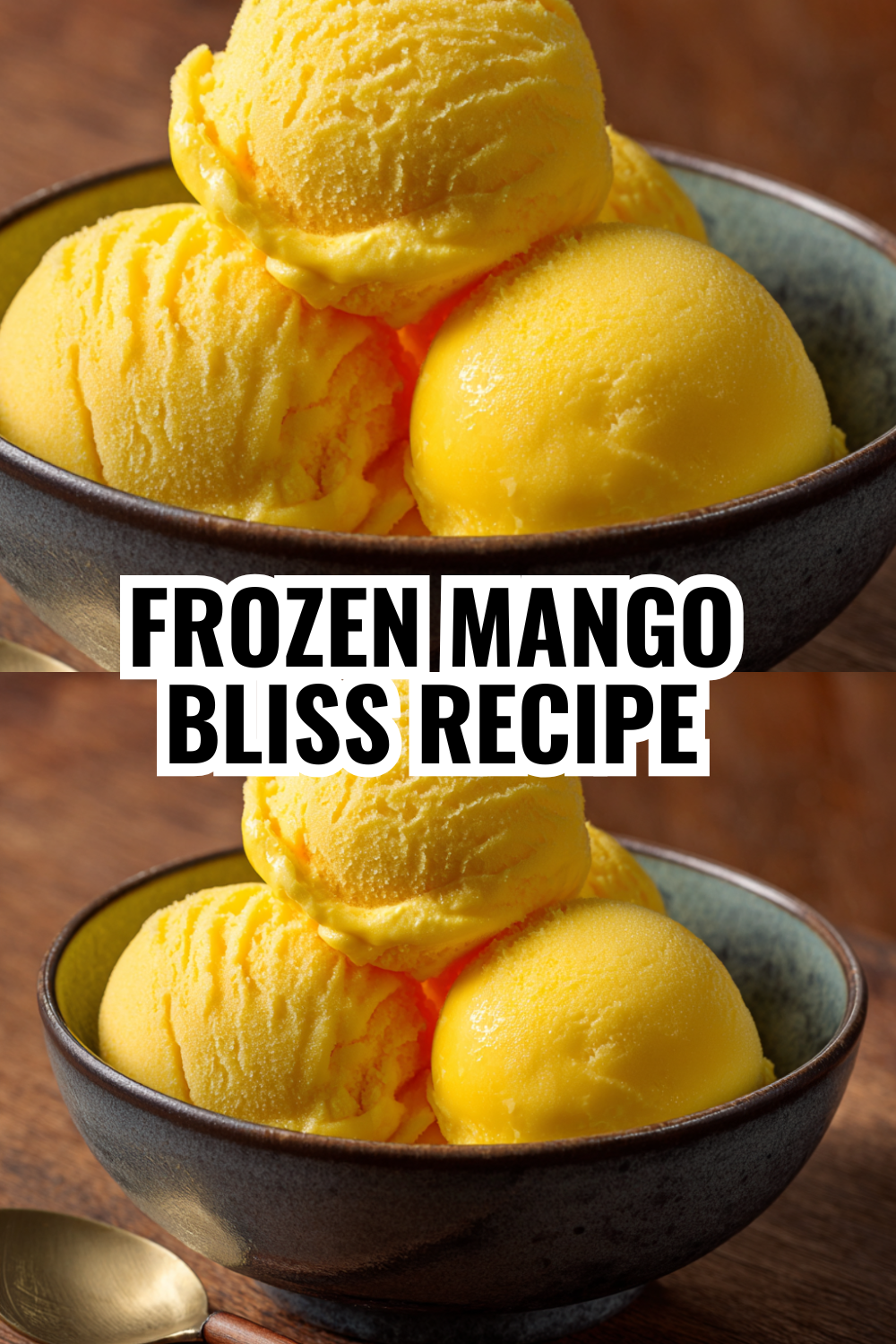 Simple Frozen Mango Sorbet (No Ice Cream Maker Needed!) Perfect for Summer