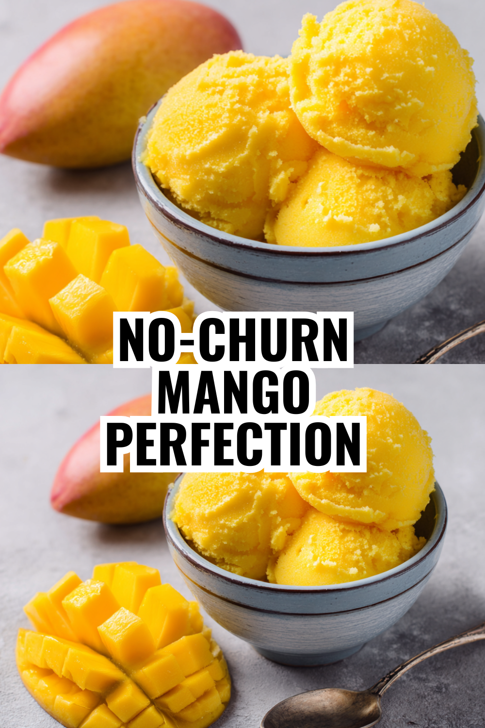 2-Ingredient Dairy-Free Mango Sorbet — Naturally Sweet & Impossibly Creamy