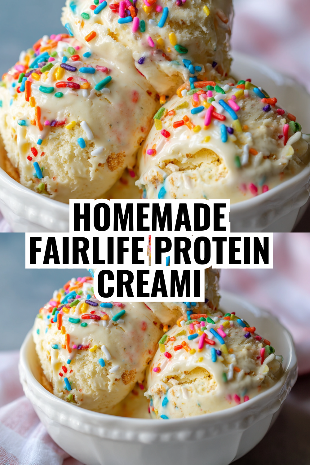 Healthy Cake Batter Dessert (35g Protein, Only 200 Calories)