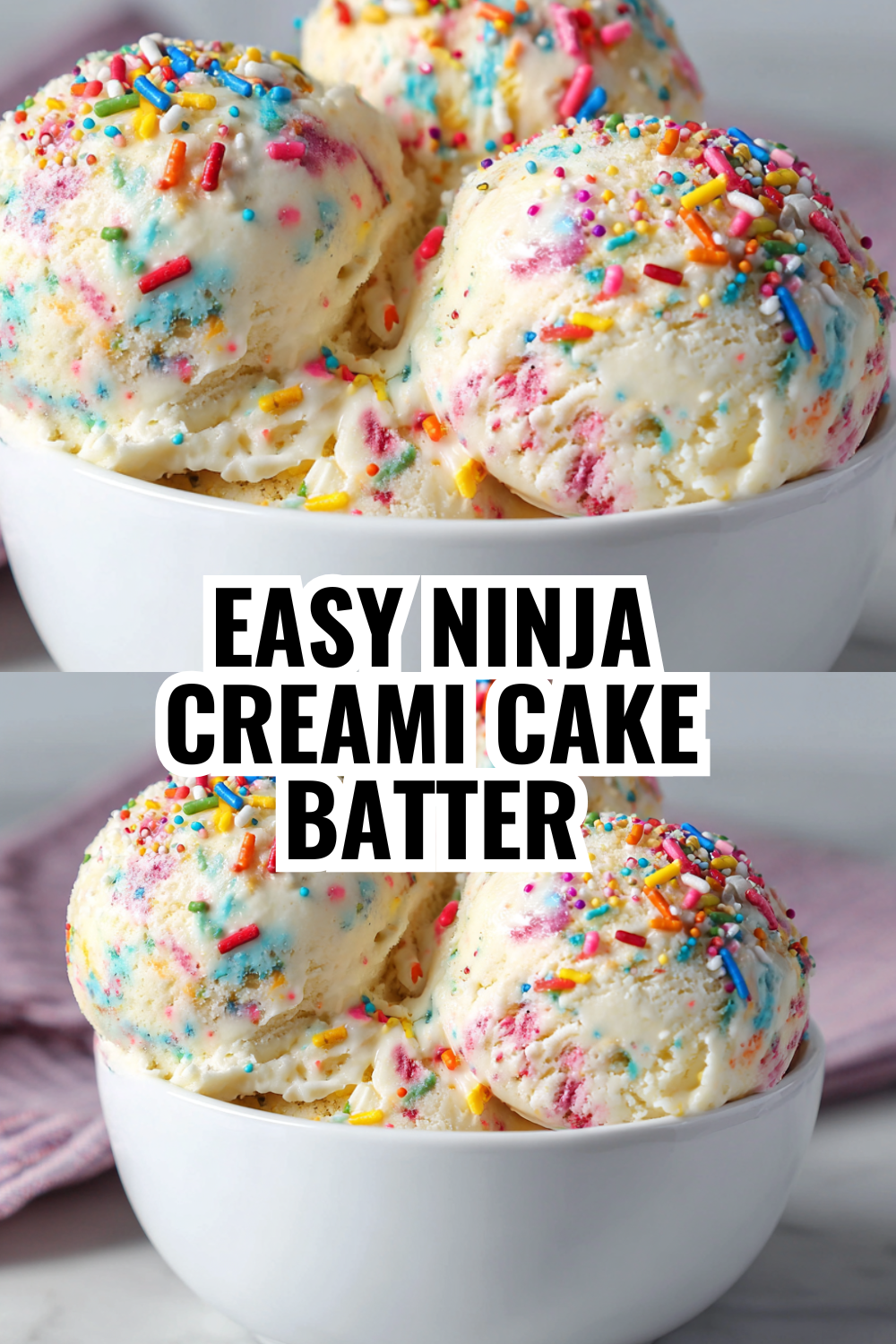 Easy 5-Ingredient Cake Batter Protein Ice Cream for Busy Weeknights