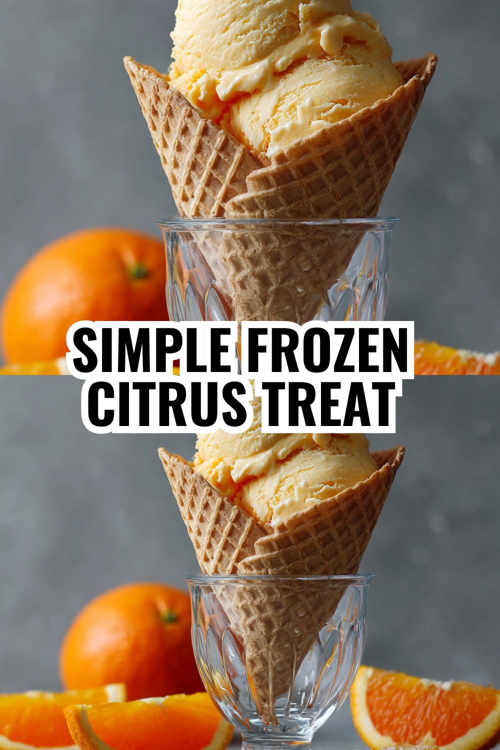 Dreamy Orange Creamsicle Gelato Style Frozen Treat Made in Minutes