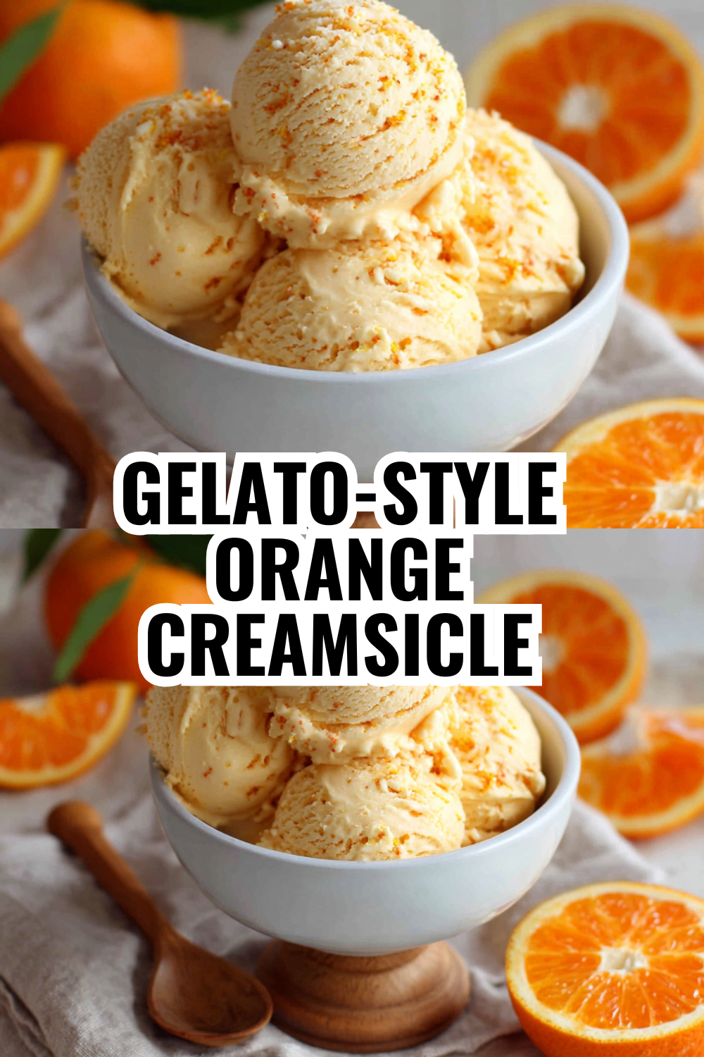 Orange Creamsicle Ice Cream for Date Night Desserts at Home