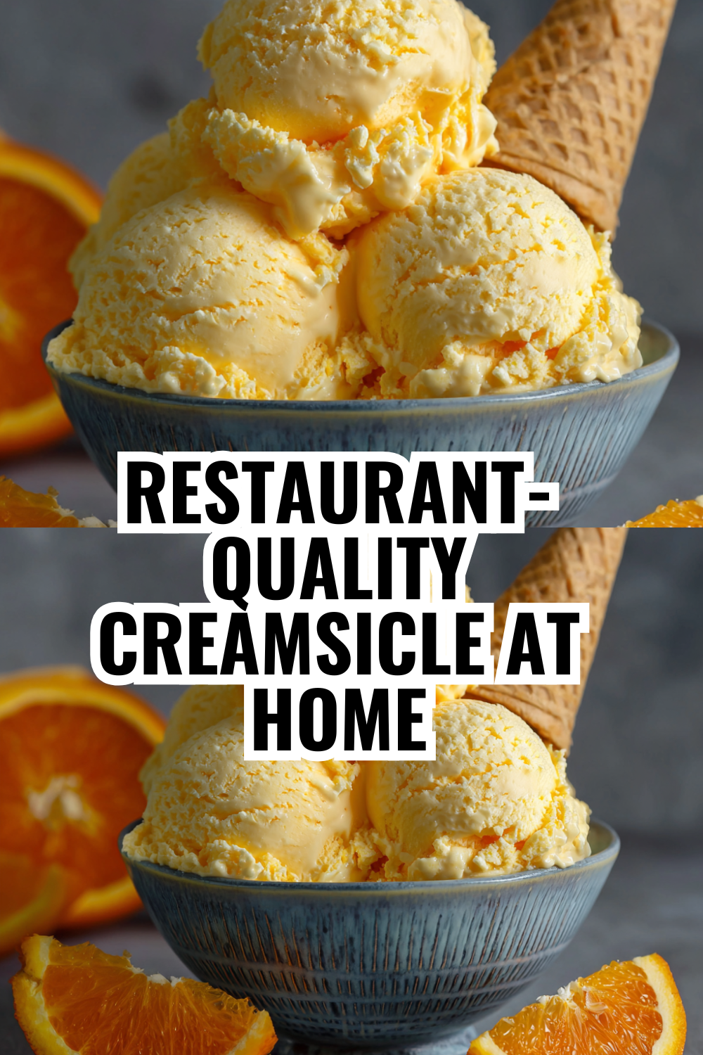 Simple Orange Soda Ice Cream That Tastes Like Childhood Summer Days