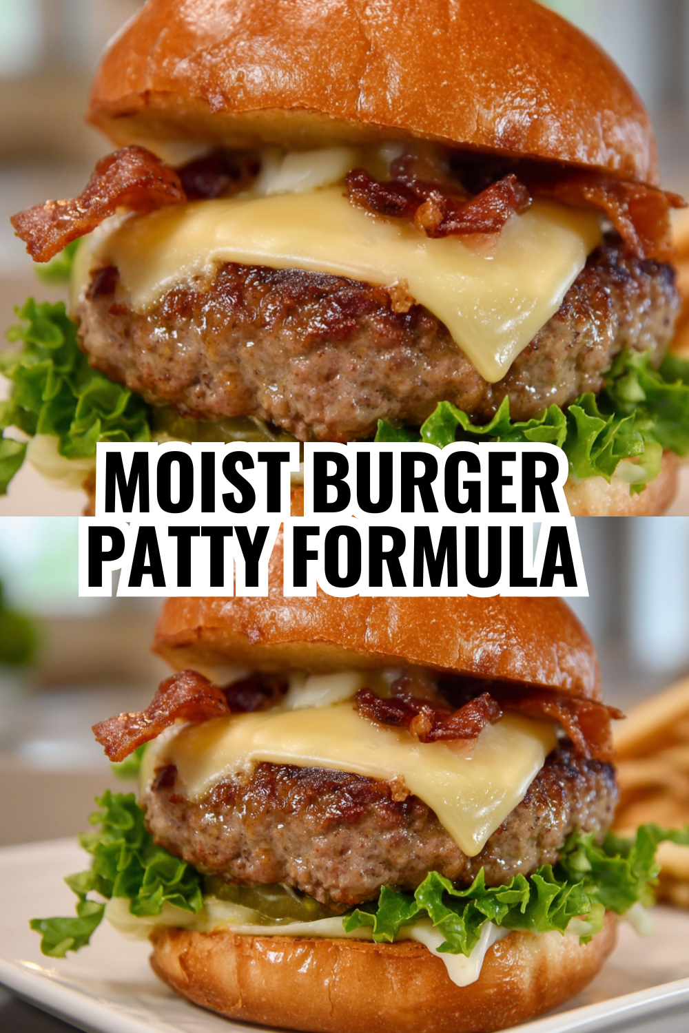 Moist Burger Patty Formula (Never Dry Burgers Again)
