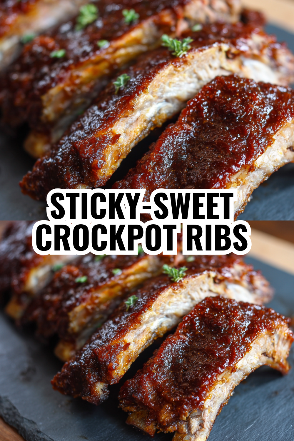 Sticky-Sweet Crockpot Ribs With Homemade BBQ Sauce Glaze