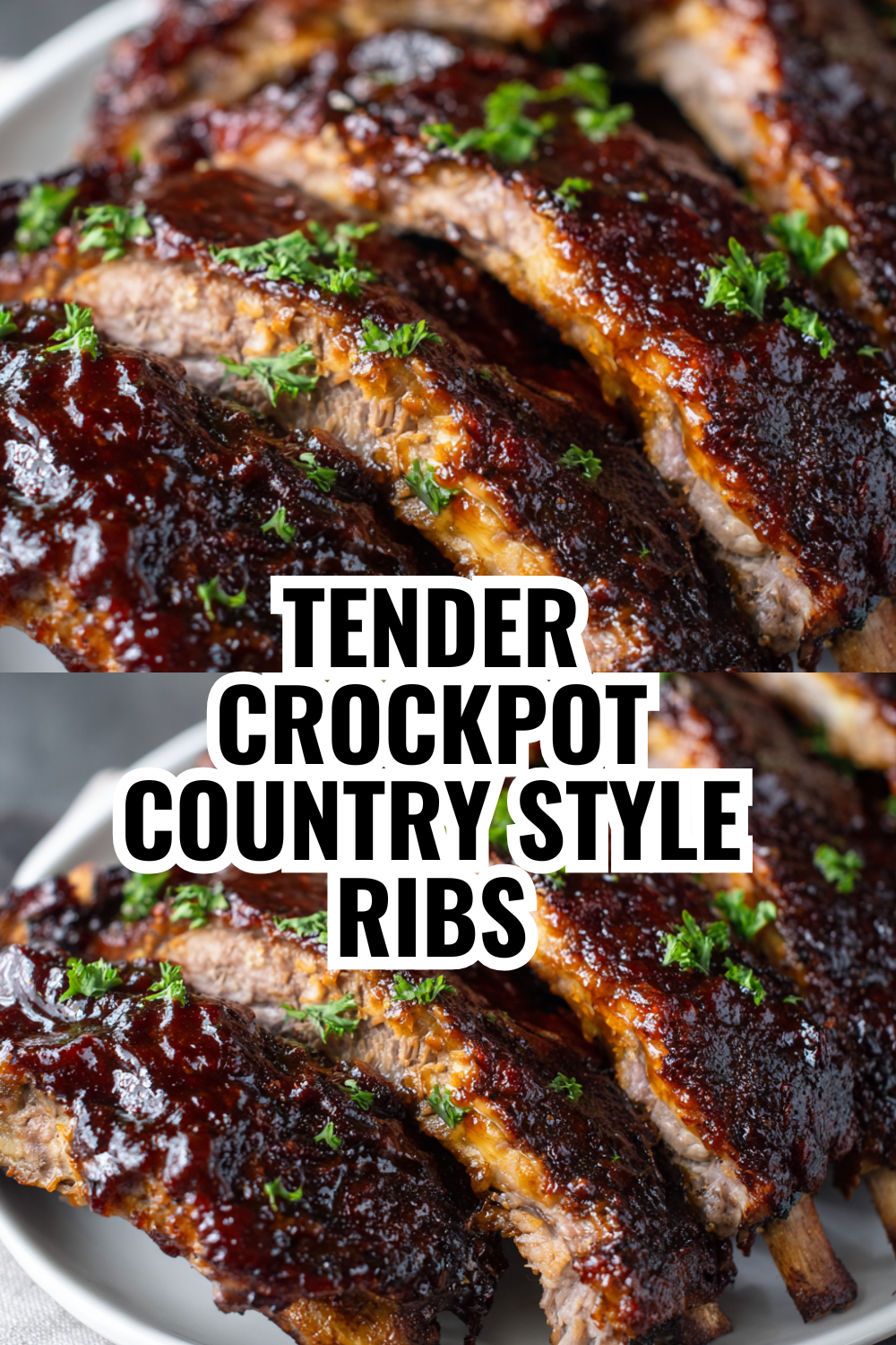 Tender Crockpot Country Style Ribs (Dump and Walk Away Recipe!)