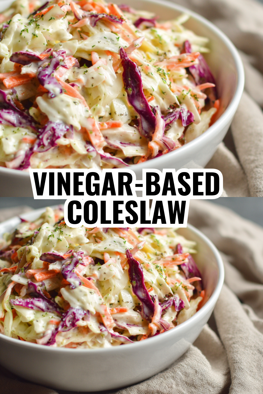 Vinegar-Based Coleslaw Recipe — Tangy, Crispy, and Perfectly Balanced