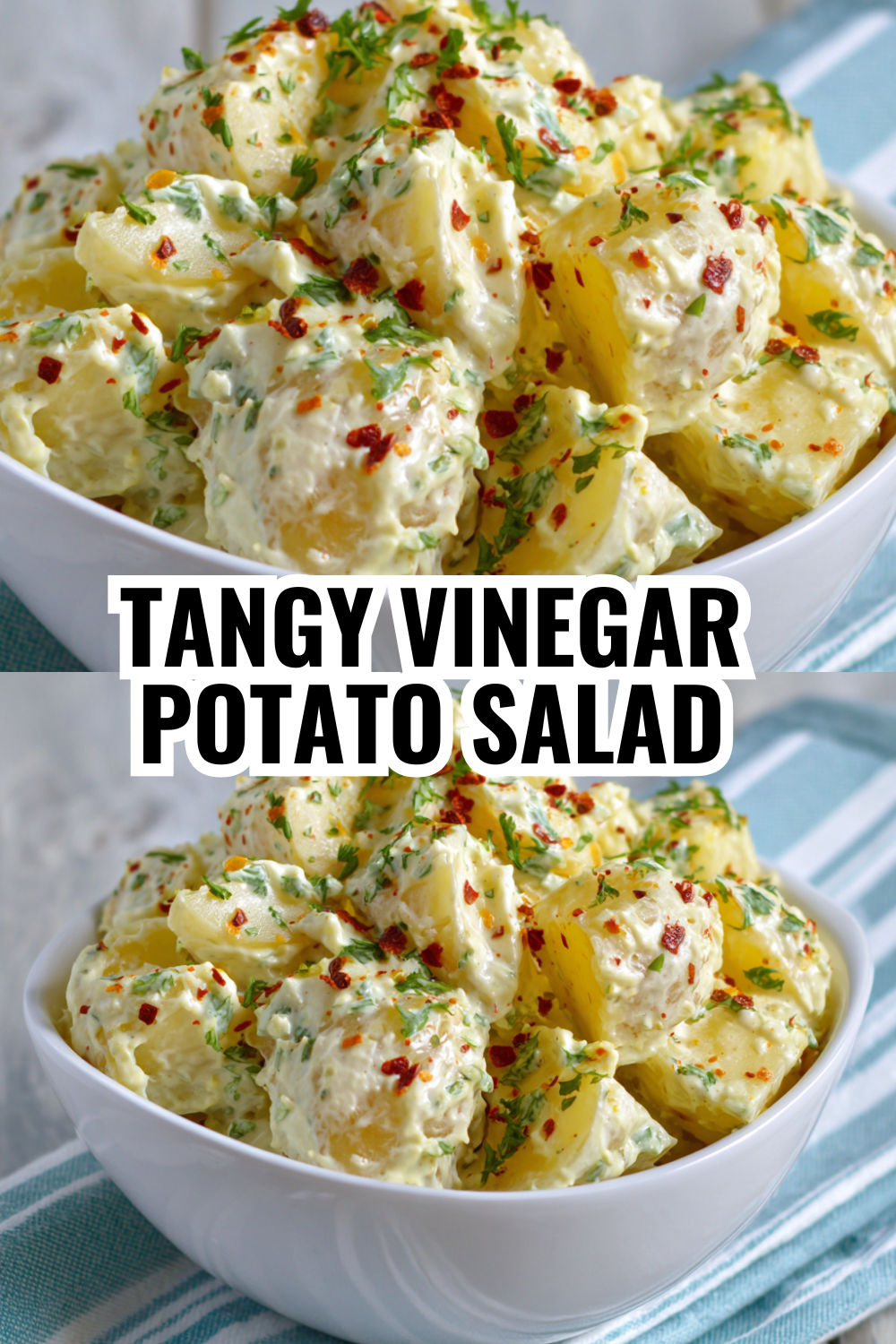 Tangy Vinegar Potato Salad — Light and Refreshing Side Dish