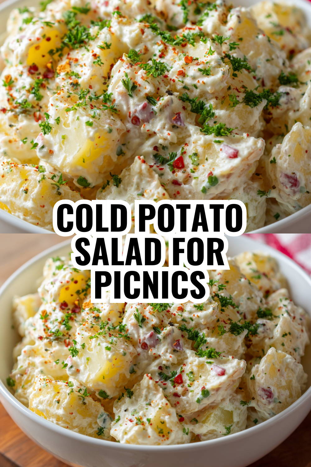 Potluck Favorite Creamy Potato Salad with Pickle Relish and Eggs