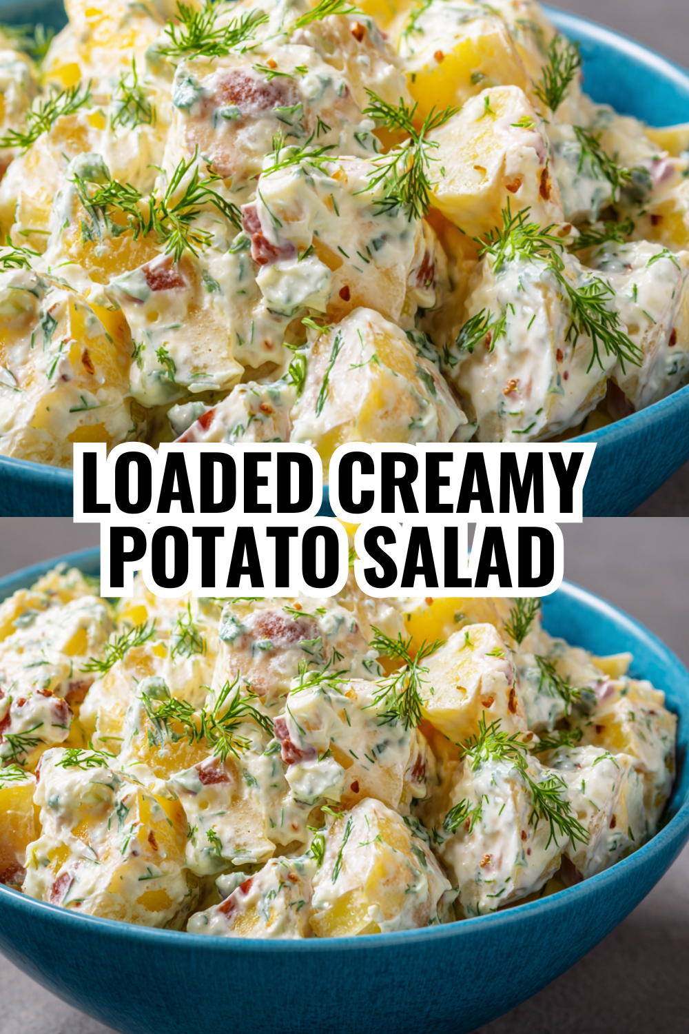 Loaded Potato Salad Packed with Eggs and Fresh Ingredients